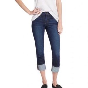 Joe's Jeans l Mardi Capris Cuffed Cropped Mid Rise Dark Wash Size 27